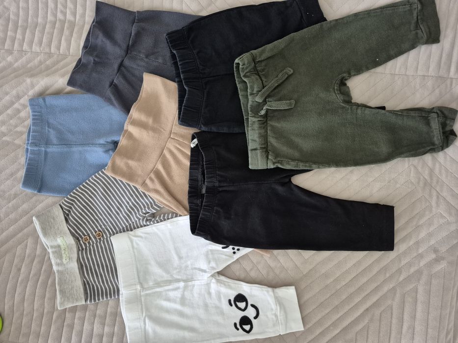 8 pak spodni niemowlęcych dla dziecka 0-5 miesięcy