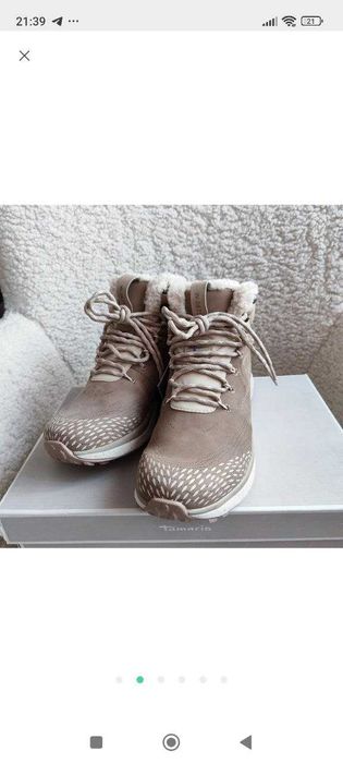 Черевики Tamaris, натуральна шкіра ,38 розмір