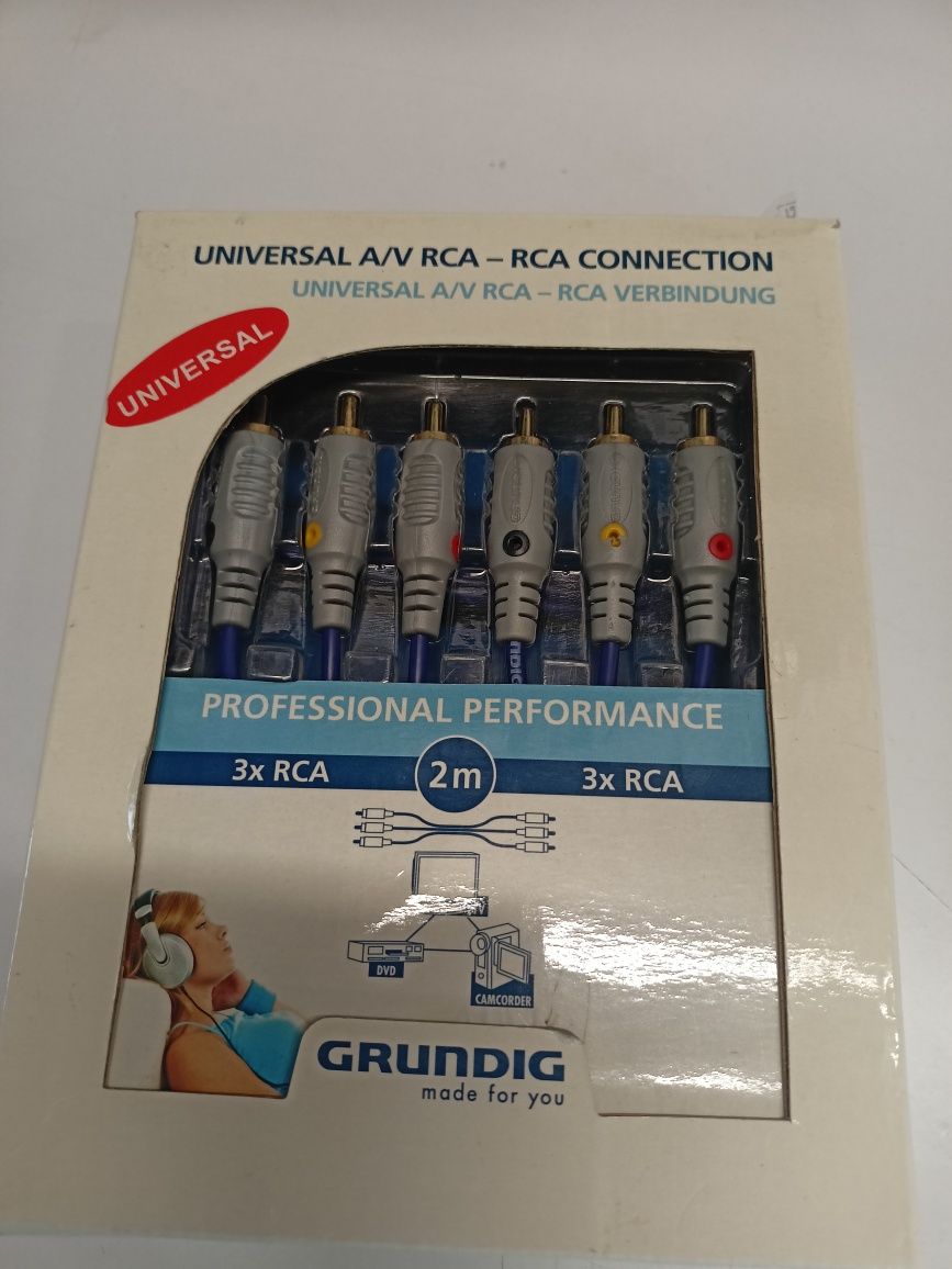 Przewód A/V 3x RCA Grundig 2m