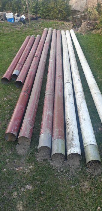Rury ze stali nierdzewnej średnica 160mm, ścianka 2mm.