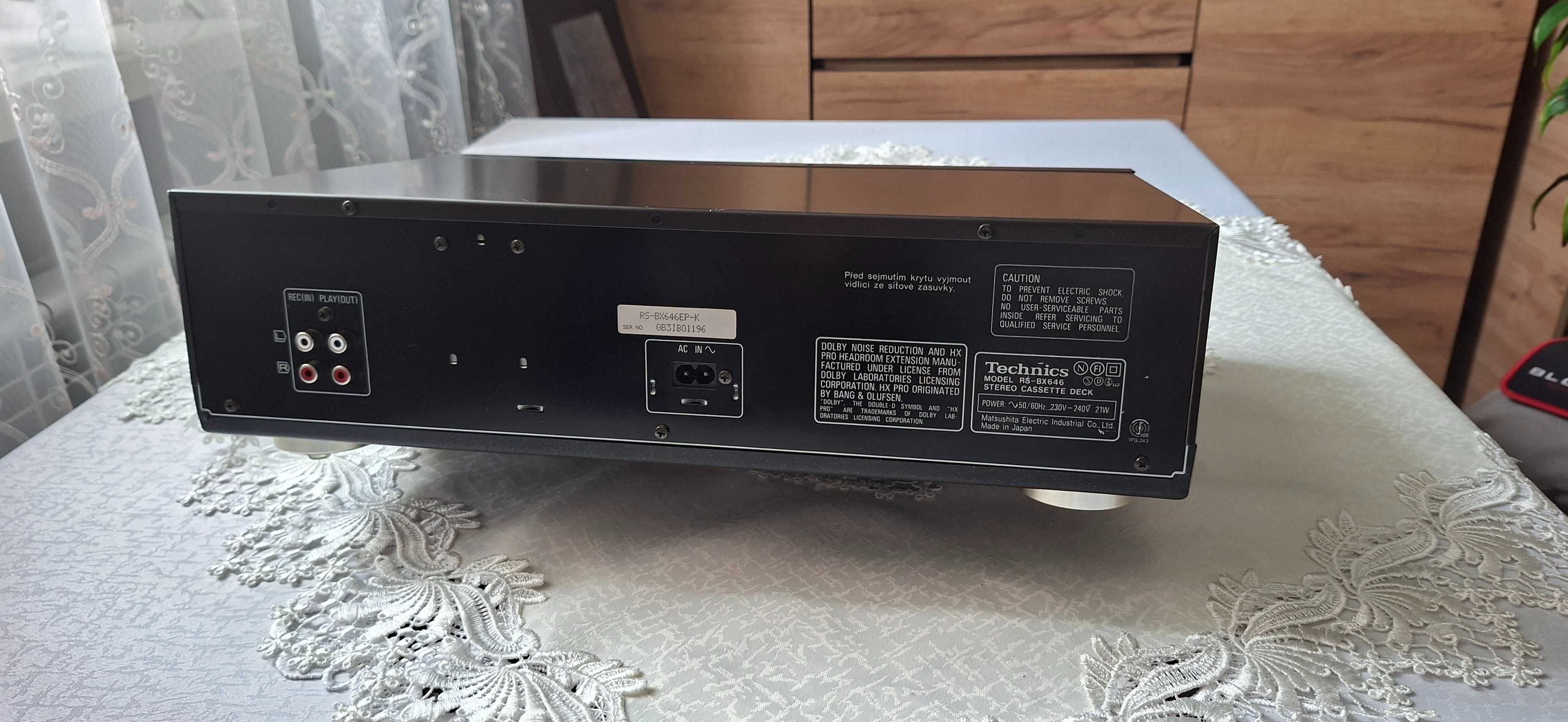 Technics Stereo Casete Deck RS BX 646