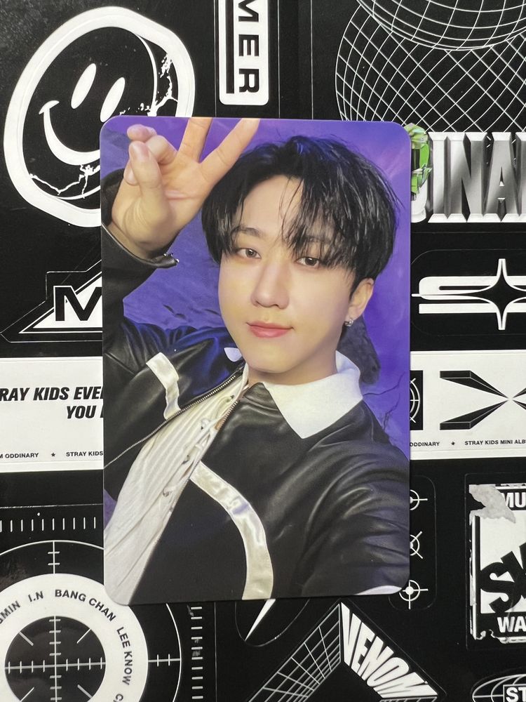 stray kids rockstar changbin postcard