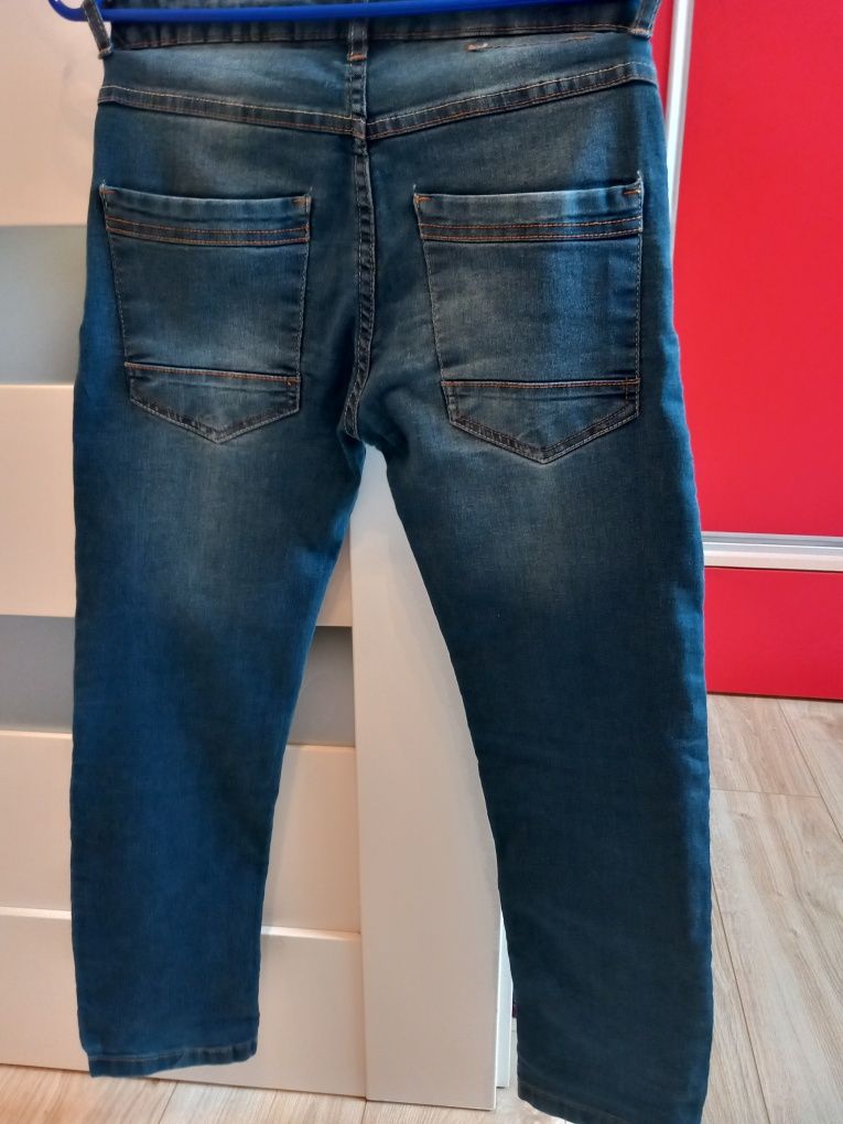 Spodnie jeans 140 jeansowe