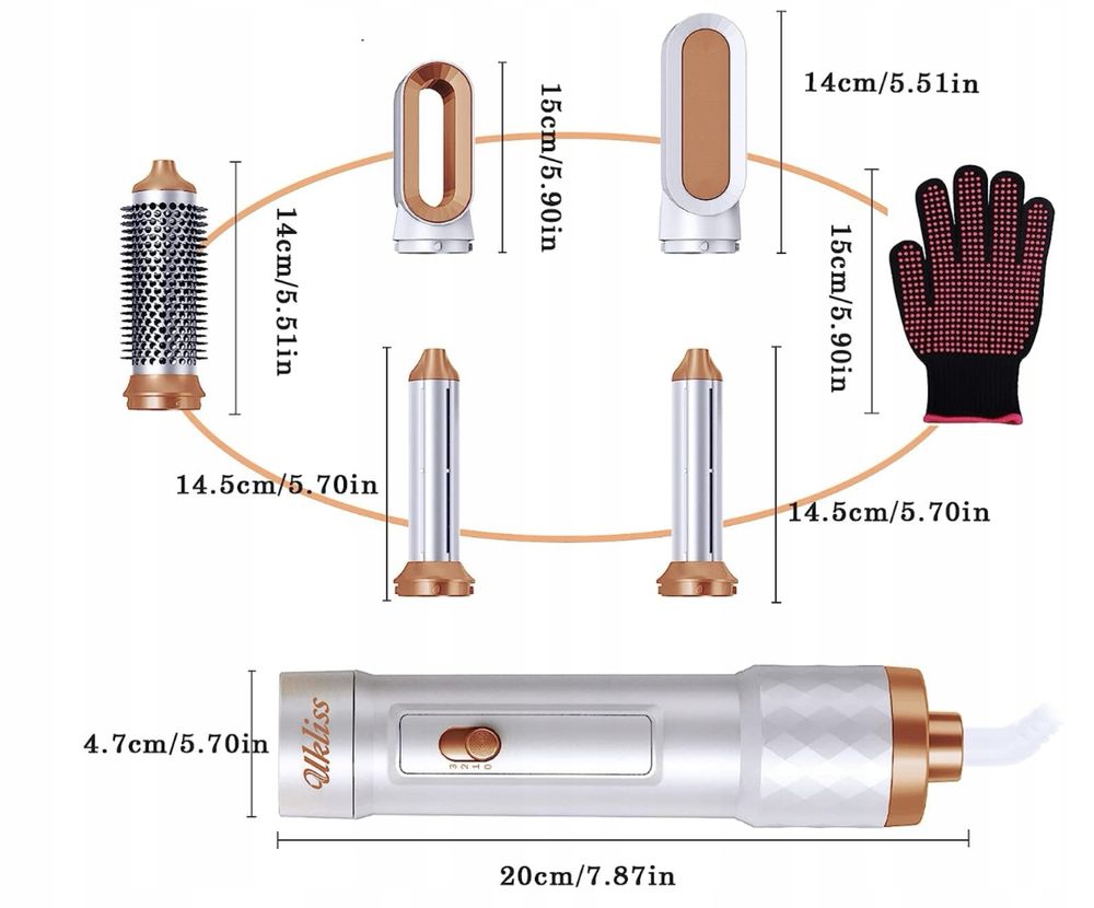 Lokówko-suszarka Ukliss 6w1 WT-622