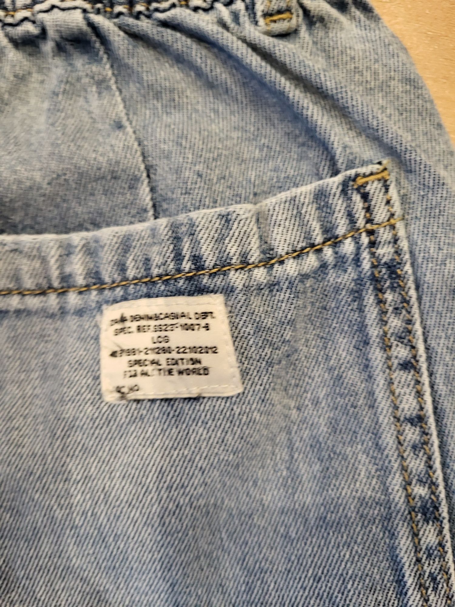 Zara 164 szorty cargo denim jeansowe krótkie spodenki