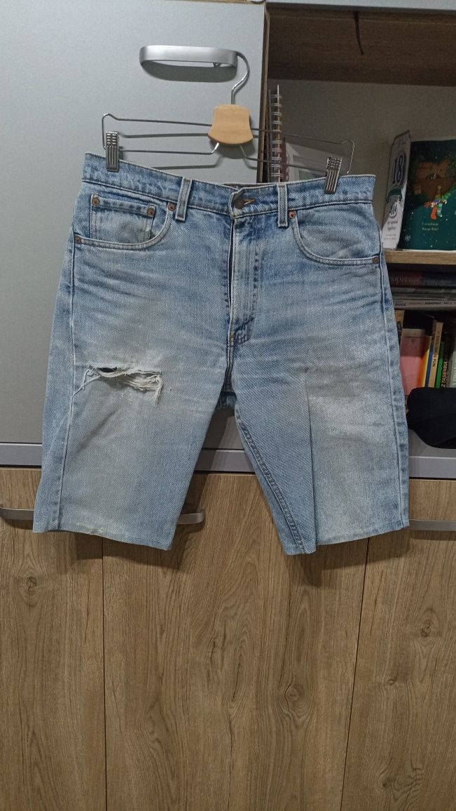 Shorty krótkie spodenki jeansowe granatowe męskie niebieskie Levi's