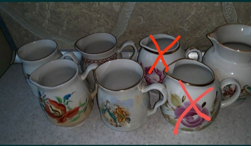 Молочники, соусники, цукорниця, користень, баранівка, городниця.