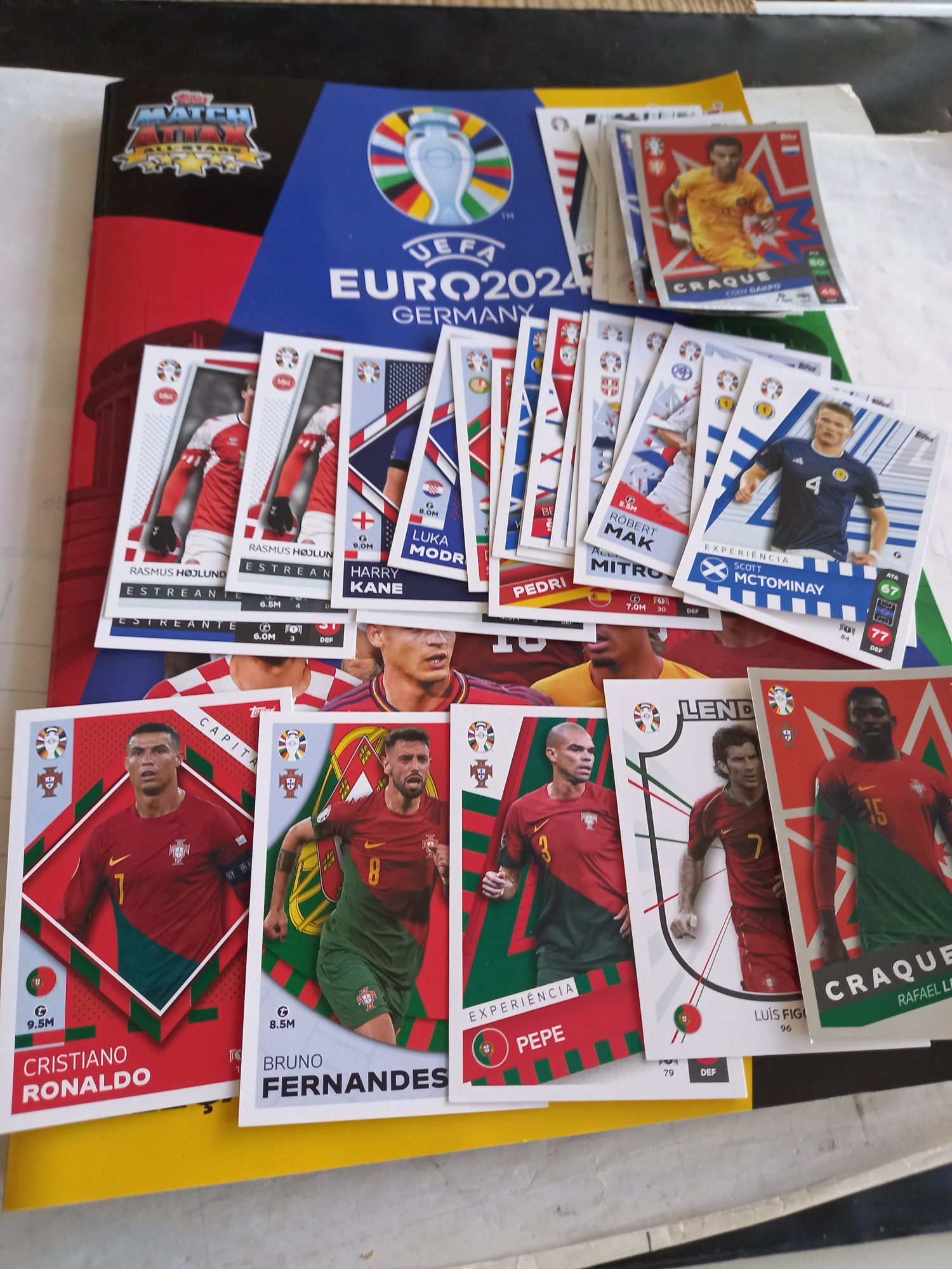 Coleção completa cartas Lidl Euro 2024