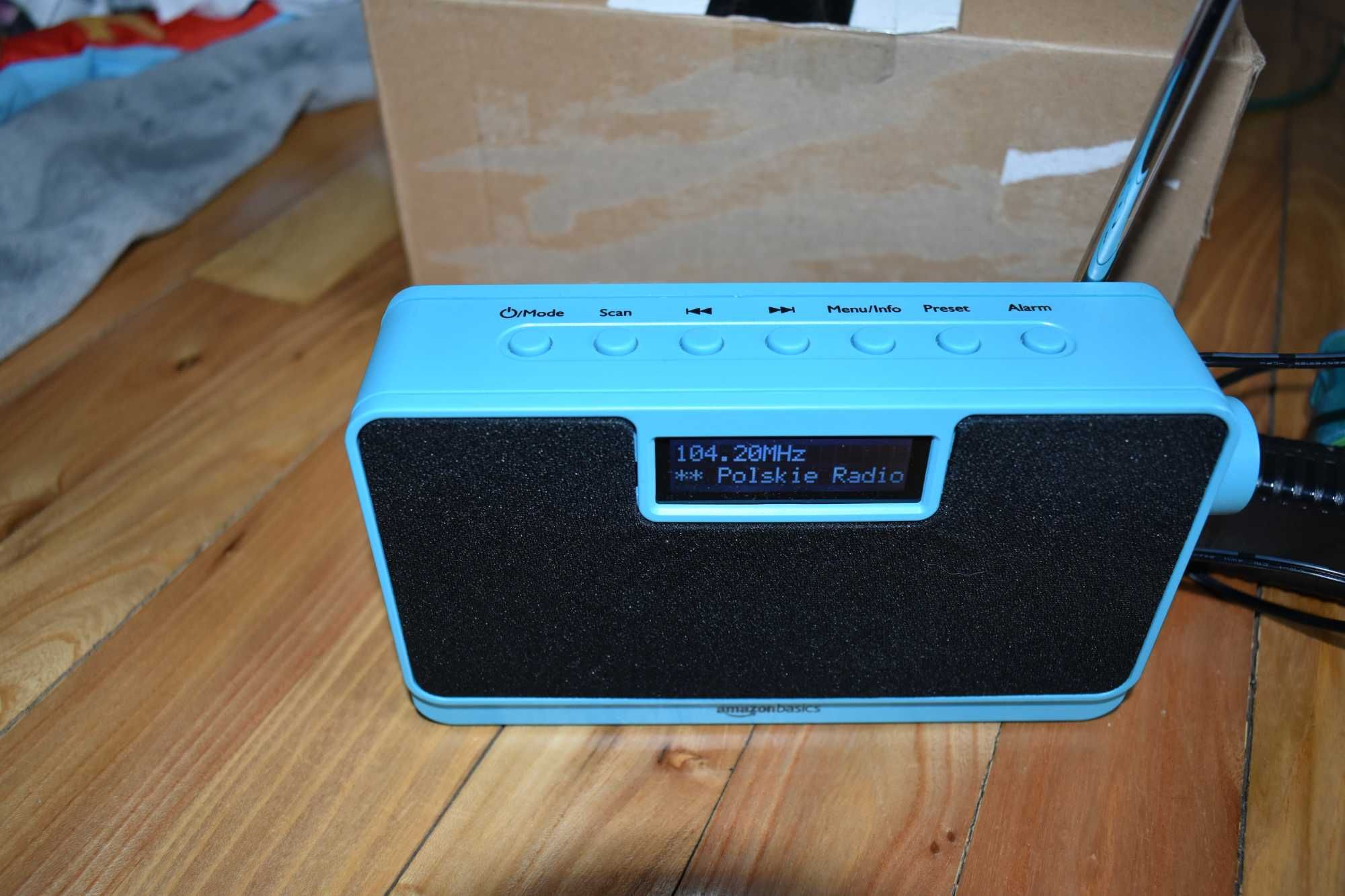 Amazon Basics Radio DAB+ FM Bluetooth Gwarancja 12 m-cy