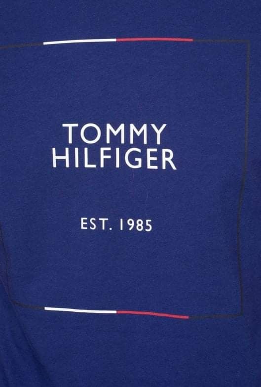 T-shirt męski Tommy Hilfiger oliwkowy granatowy r. S