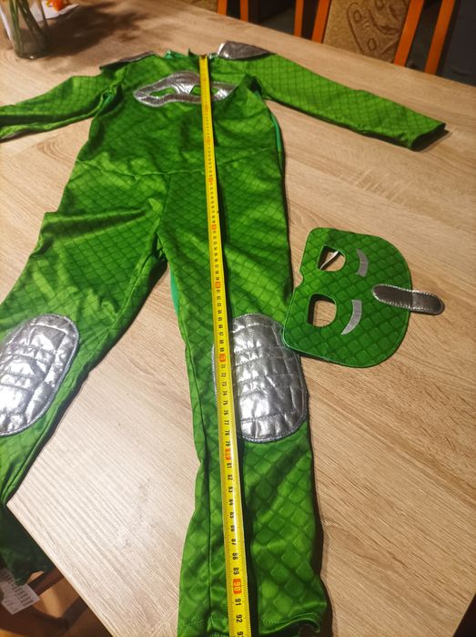 Strój karnawałowy, przebranie Gekko z Pidżamersów na ok 5-7 lat