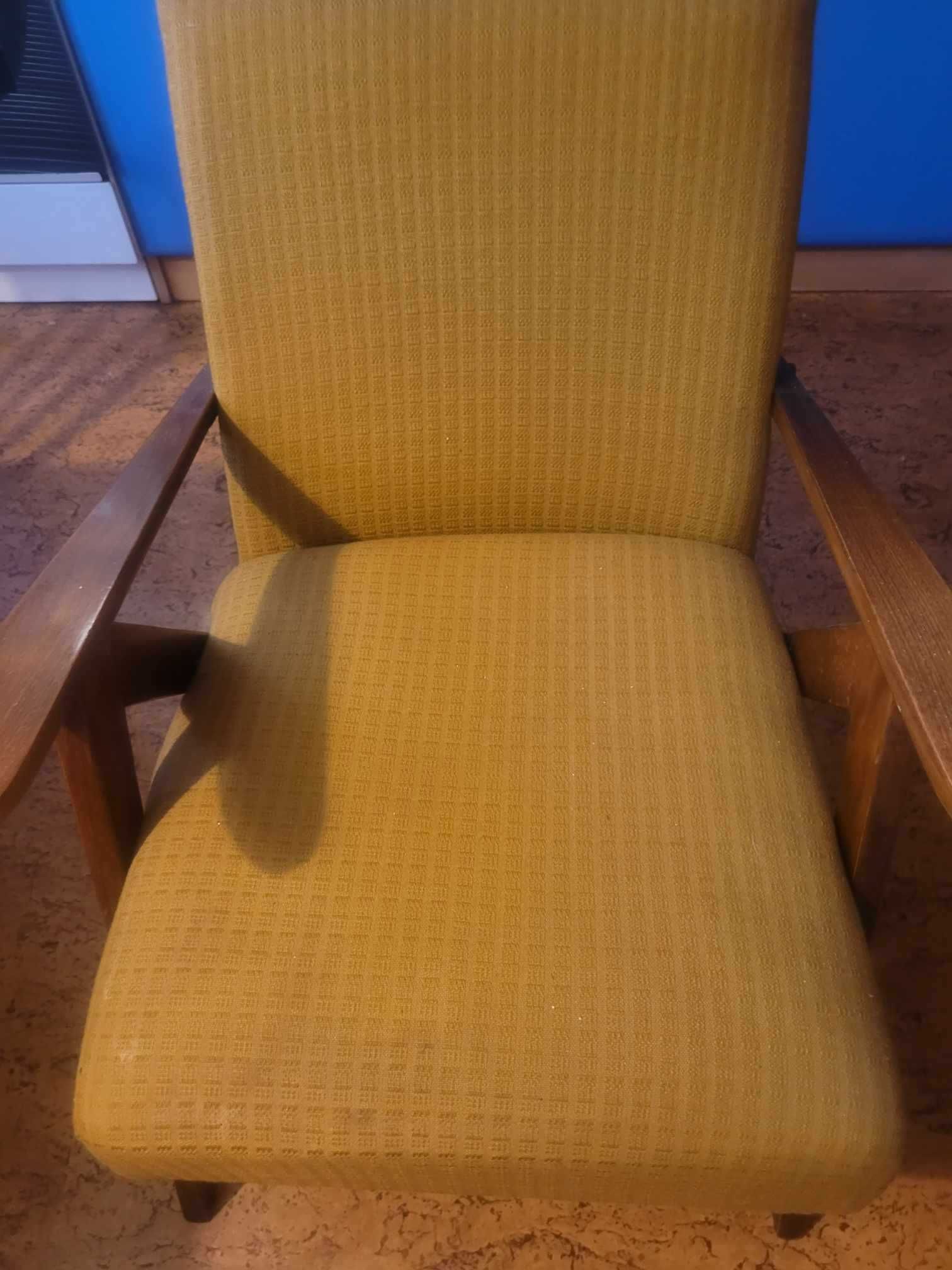 Fotel retro PRL vintage antyk lata 70 zpm radomsko