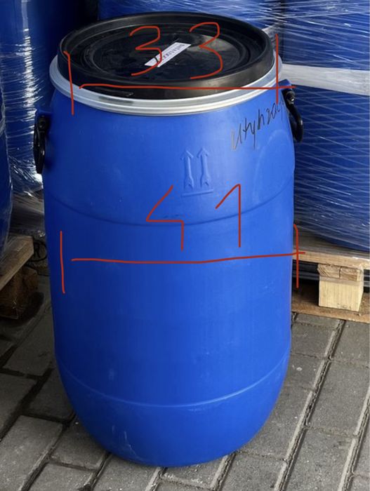Beczka 60l plastik czysta jak nowa wiele sztuk.