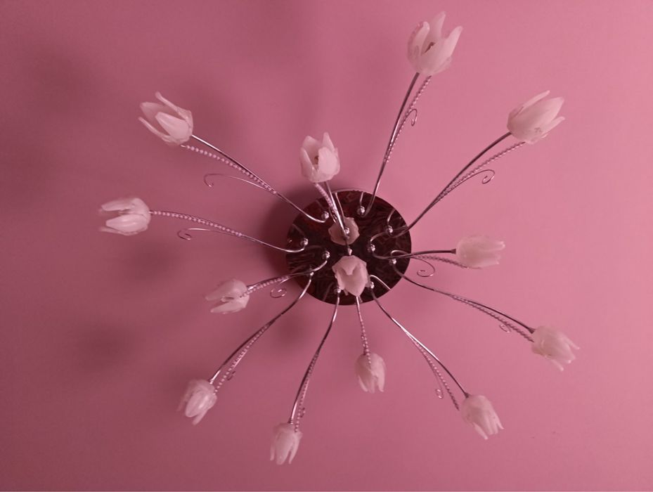 Красива сучасна люстра для залу