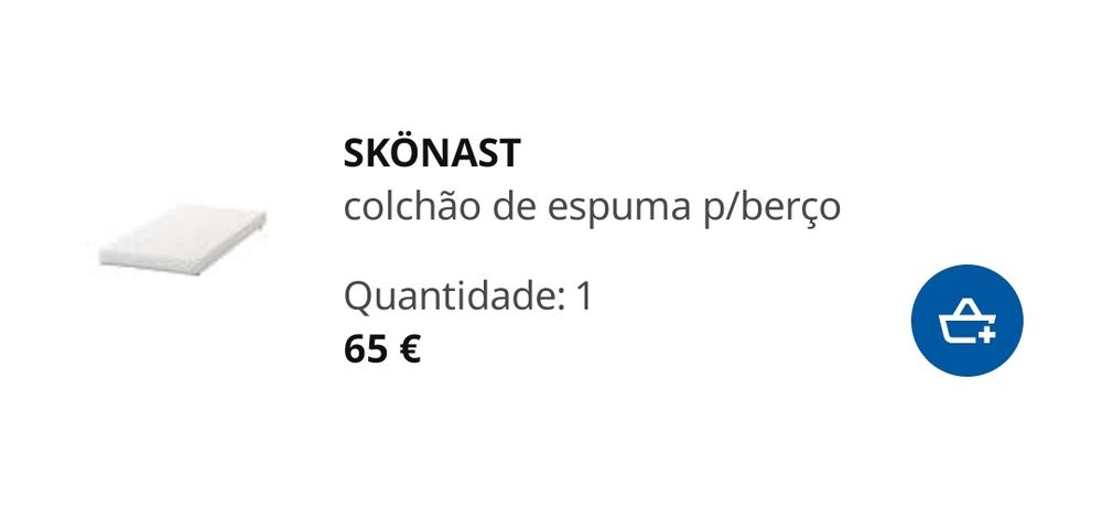 Colchão berço 60x120