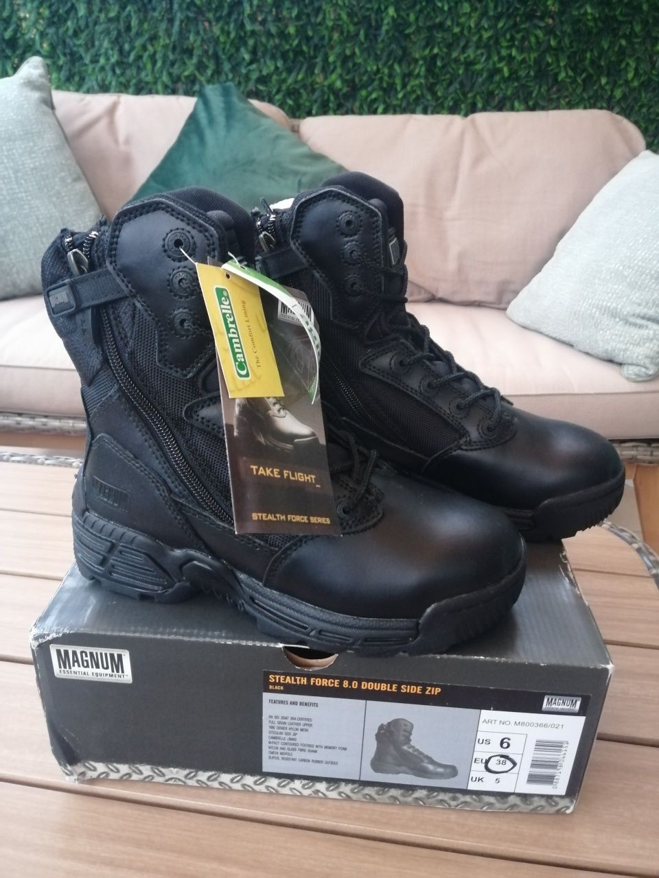 Botas Magnum Stealth Force 8.0 Double Side Zip