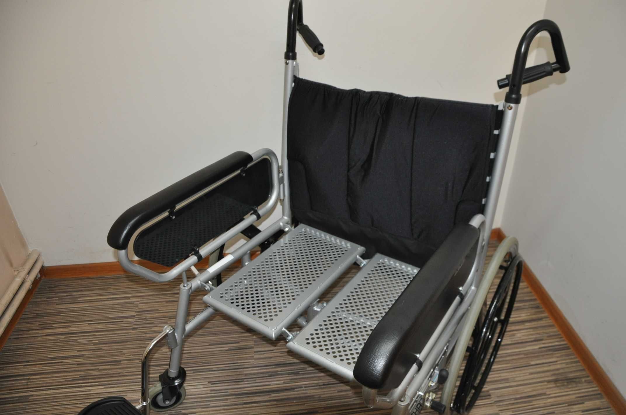 Bardzo SZEROKI wózek inwalidzki 66 cm do 325 kg FAKTURA