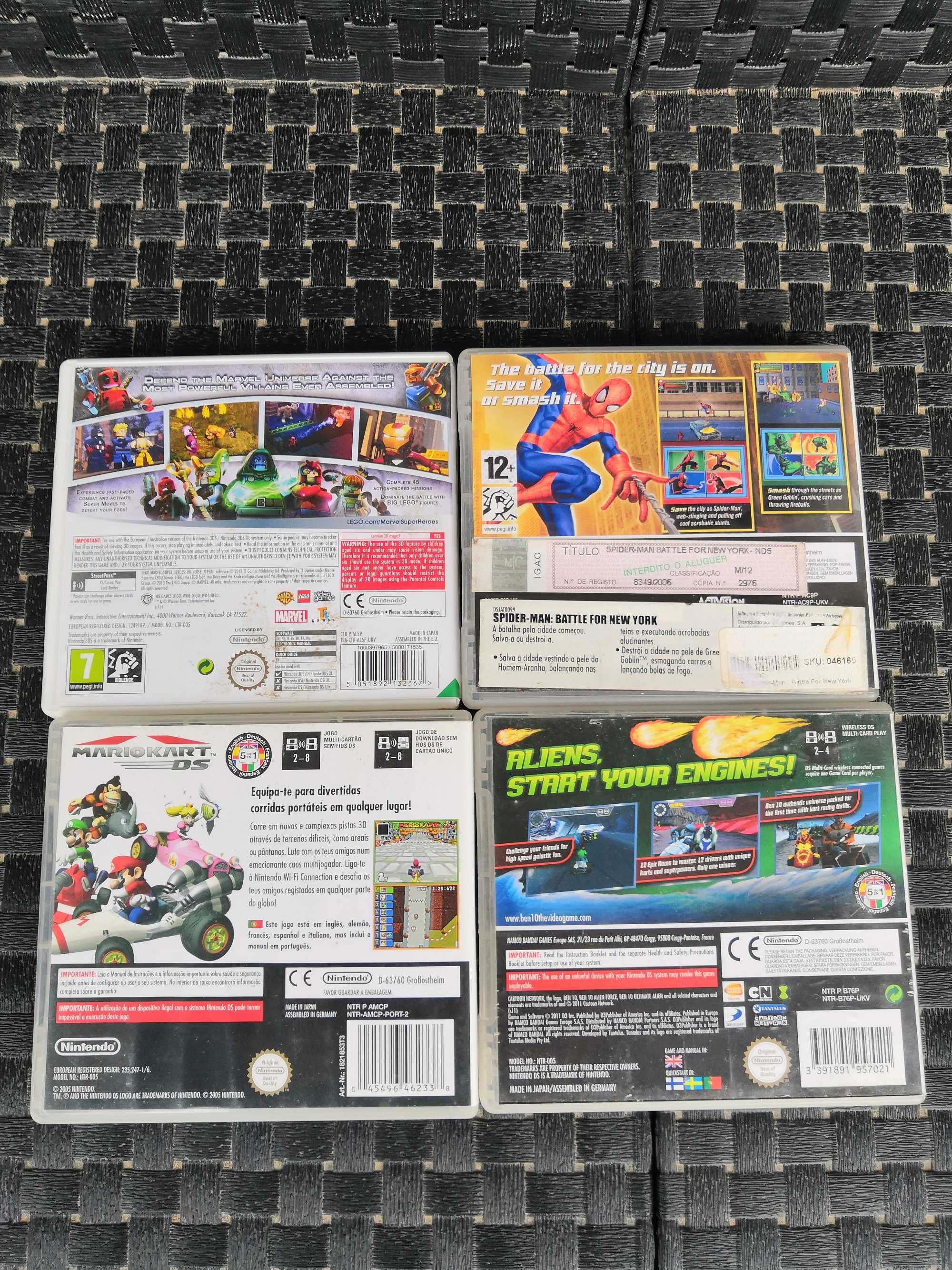 Jogos variados para Nintendo DS E 3DS