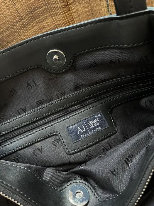 Armani torebka torba shopper bag ombre niebieska pakowna shoperka