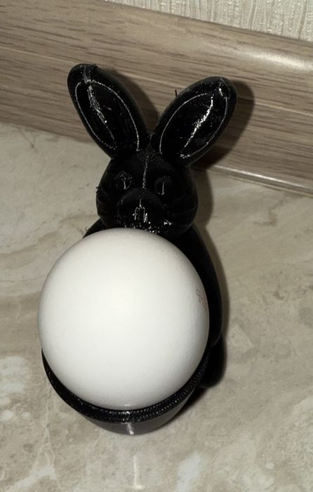 Підставка для яйця і мисочка,зайчик-3д