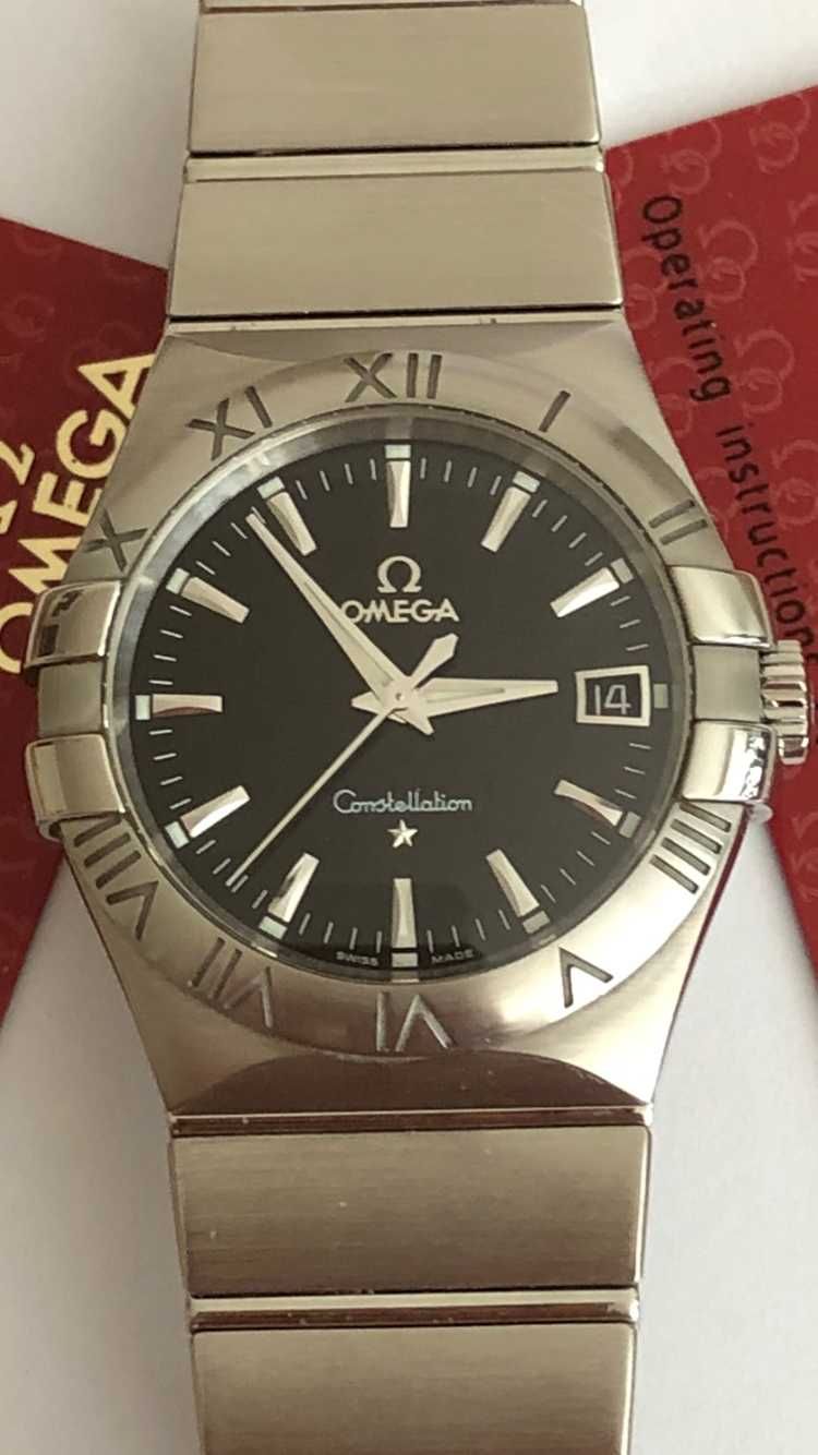 Omega Constellation nr ref 123.10.35.60.01.001, dokumenty, stan ideał+