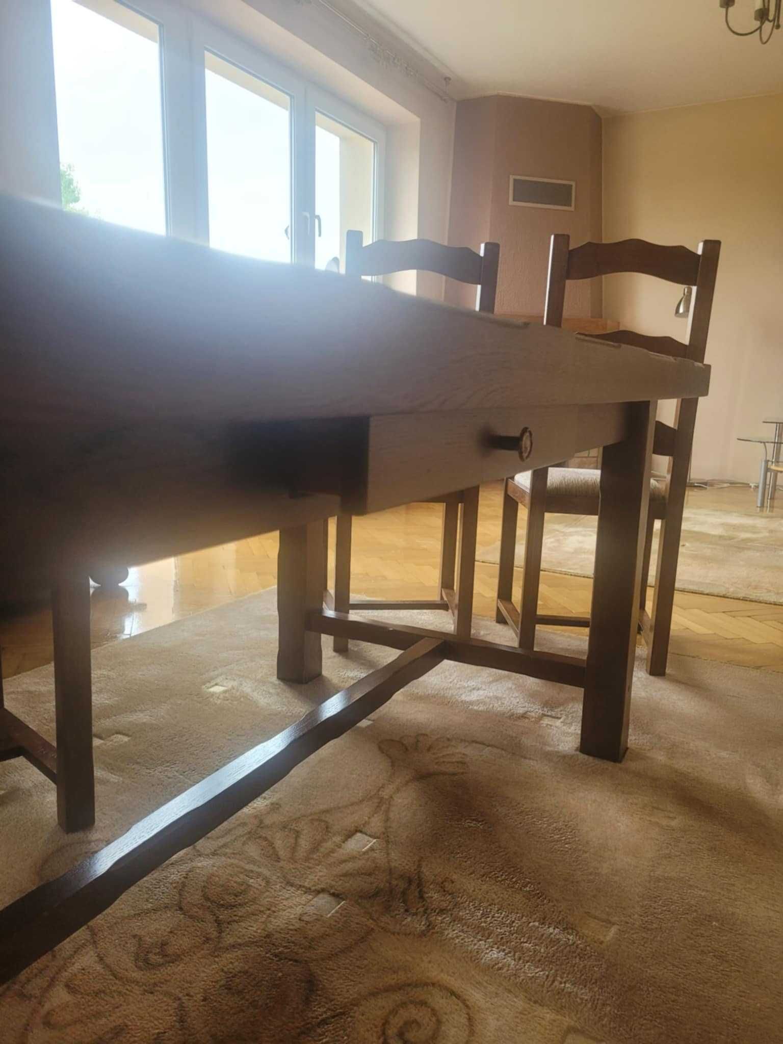 Meble drewniane do salonu (komplet)