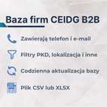 Baza firm CEIDG, B2B, telefony, e-maile, codzienna aktualizacja