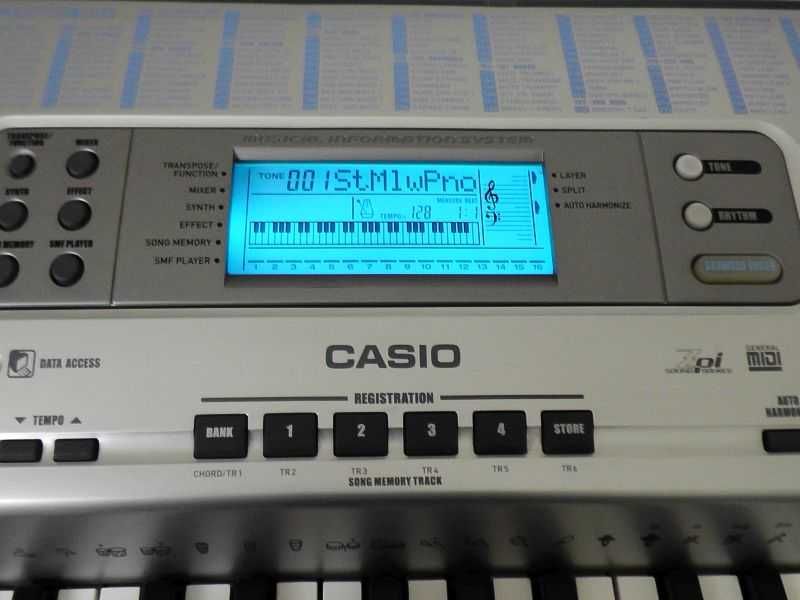 Casio CTK-691 Keyboard dynamika klawiszy LCD MIDI