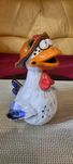 Duża ceramiczna figura miniaturka kurczak kura