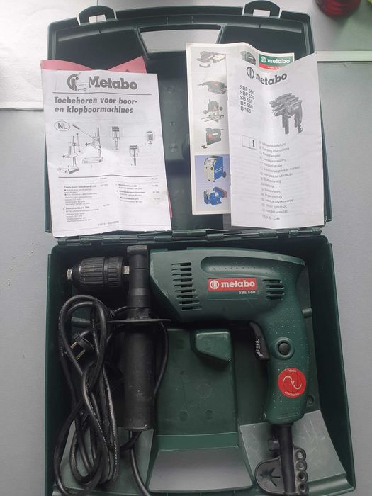 Wiertarka udarowa Metabo SBE-560 uchwyt szybkozaciskowy futuro plus