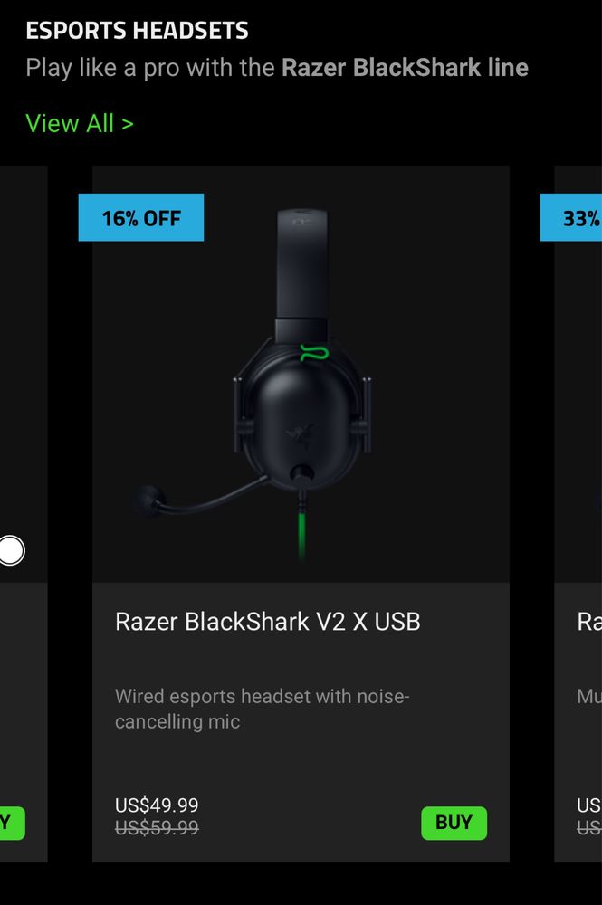 USB Ігрові наушники Razer Blackshark v2 x USB читати опис!!!