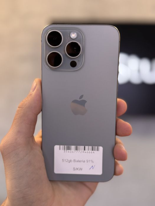 RATY 0% iPhone 15 Pro Max 512GB BATERIA 91% GWARANCJA 12 miesiecy!!!