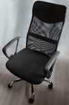 Fotel biurowy obrotowy z ergonomicznym oparciem