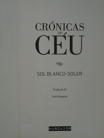Crónicas do Céu de Sol Blanco-Soler