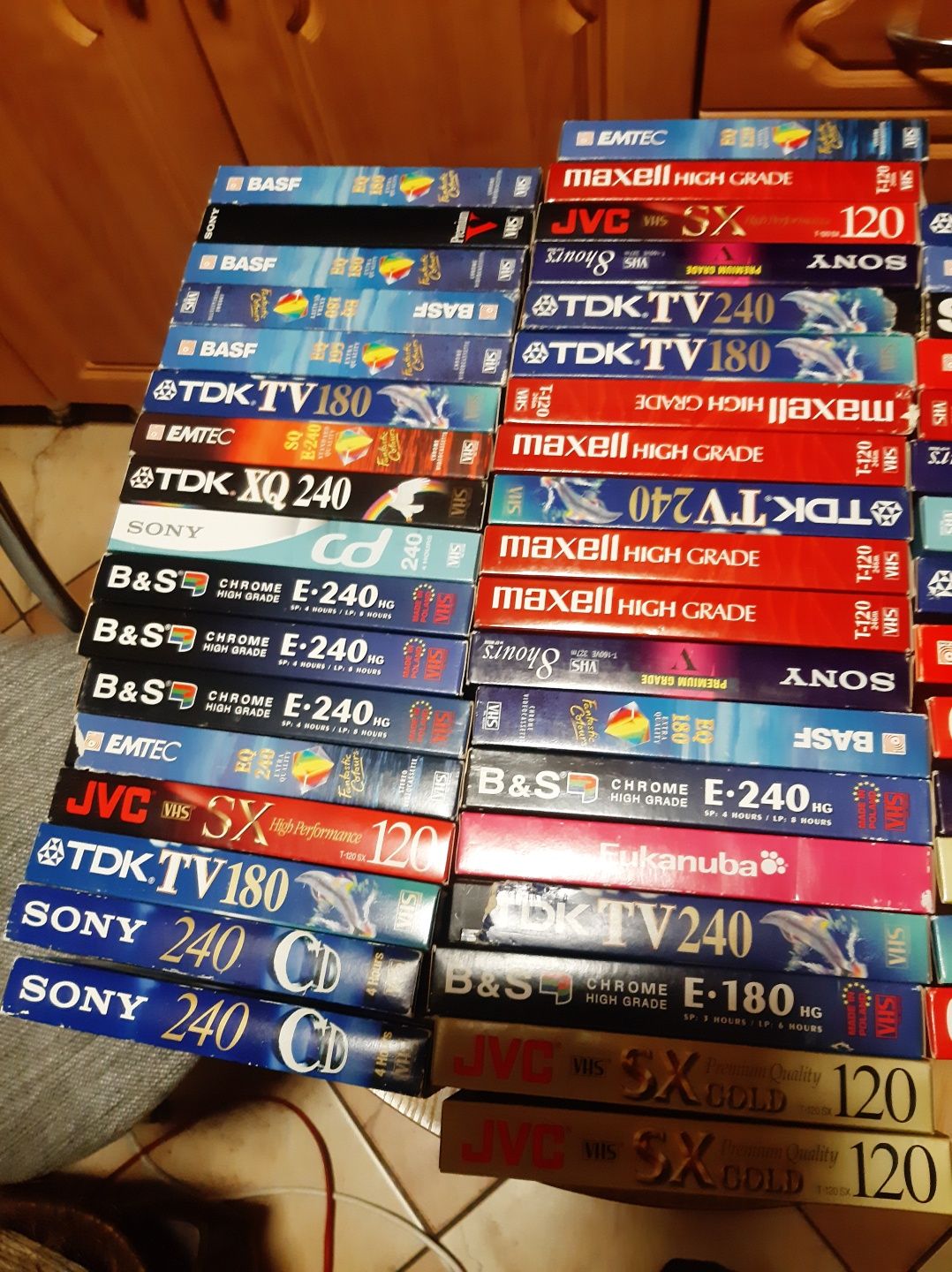 Kasety VHS zestaw 50 sztuk z fimami nagrywane