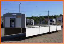 Zaslaw Pokład 13,60 m, MOCNA KRATOWNICA, burty aluminiowe !!!  GOTOWA !!! Naczepa BUDOWLANKA, osie SAF, burty aluminiowe 800 mm !!