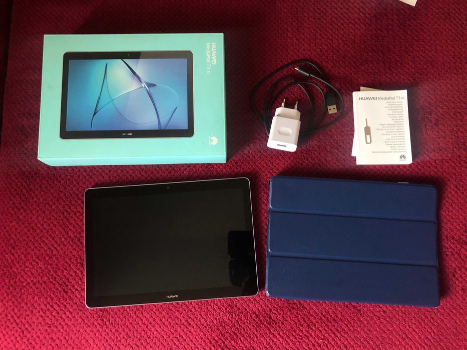 tablet HUAWEI MediaPad T3 10'' - RAM 2GB - szary +etui +ładowarka +box
