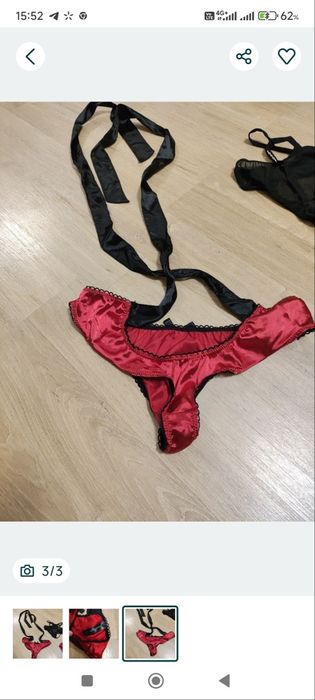 Красные трусики с открытым доступом Ann Summers