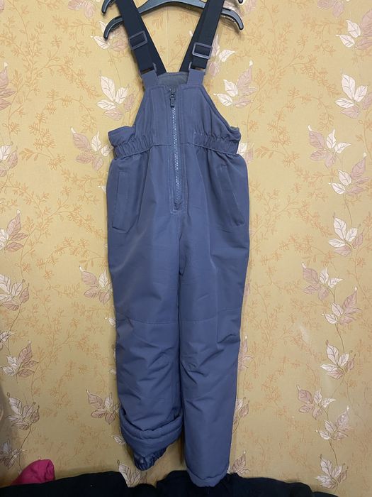 Зимовий термокомплект для дівчинки куртка і комбінезон 116 122