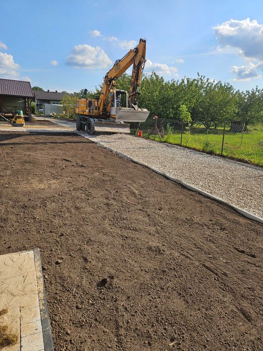 Utwardzanie terenu budowa dróg parkingów placów kruszywo drogowe