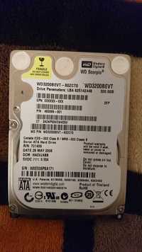 Жорсткий диск Western Digital Scorpio 320 Гб WD3200BEVT-60ZCT0.