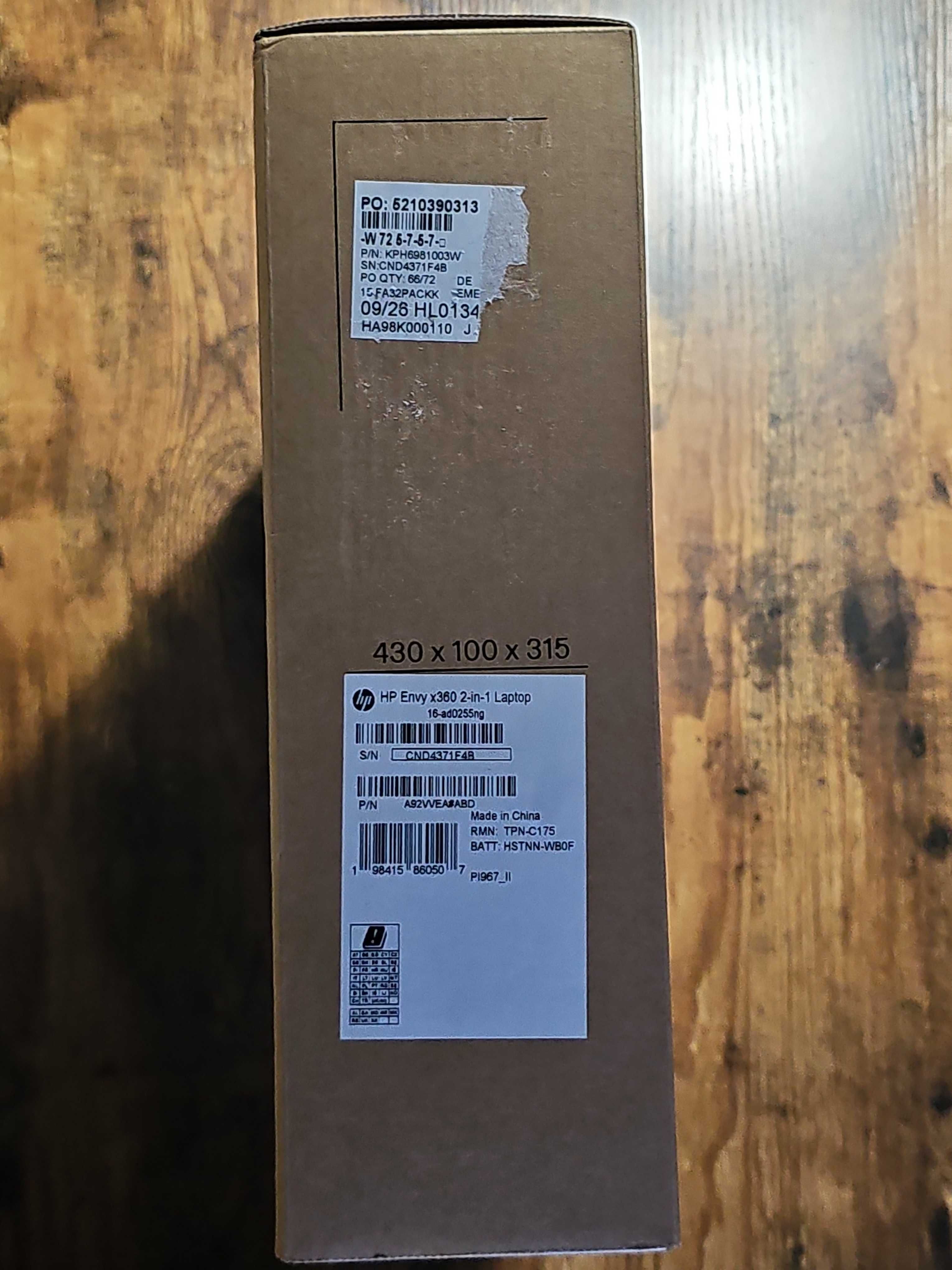 HP Envy x360 laptop 2 w 1, ekran dotykowy 16" WUXGA, AMD Ryzen 5