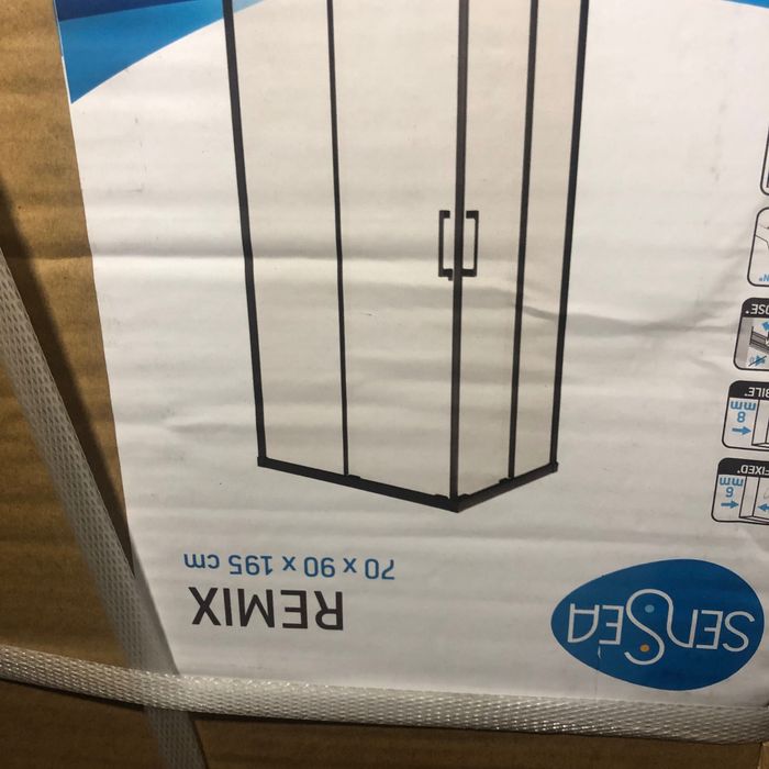 Kabina prysznicowa Remix marki Sensea kolor czarny, nowa