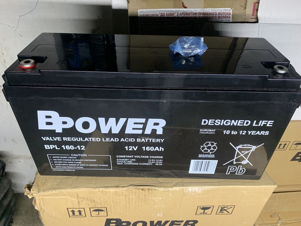 Продам AGM Акумулятор Bрower 12v160AH тяговий