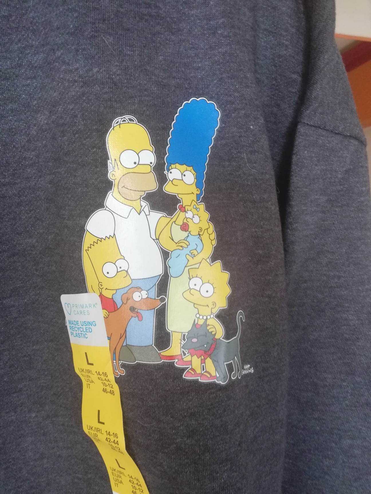 Sweat Simpsons Primark L Nova com etiquetas