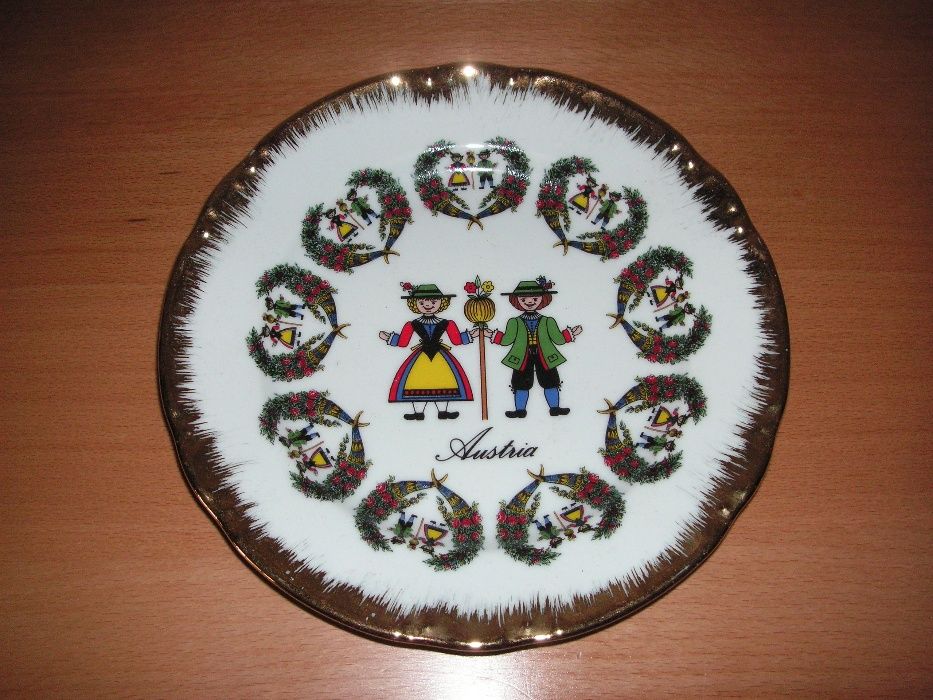 Porcelana - Prato Vizavi, Vista Alegre Caixa/Bomboneira, Prato Áustria