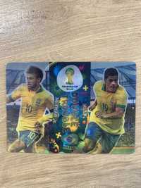 Neymar Hulk karta double trouble fifa brasil 2014