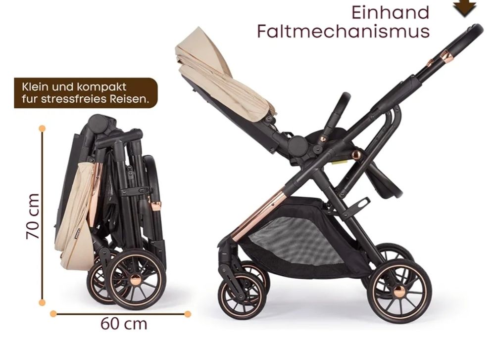 Wózek spacerowy nowy .