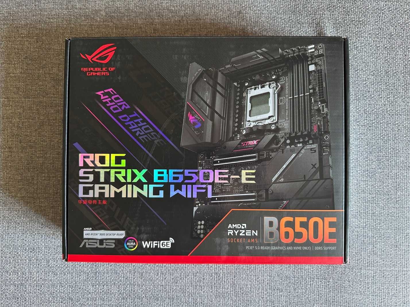 Материнська плата ASUS ROG STRIX B650E-E GAMING WIFI + Ryzen 7 7800X3D