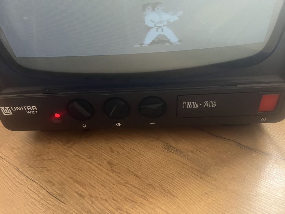 Monitor Unitra WZT TWM 315 swietny do Atari!